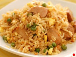 CHICKEN GARLIC FRIED RICE