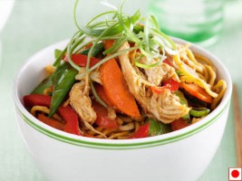 CHICKEN SINGAPORE NOODLES